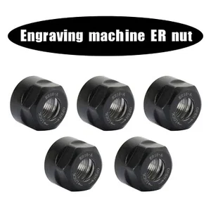5X Er16-A Type Collet Clamping Nut For Er Cnc Milling Chuck Holder Lathe Black U