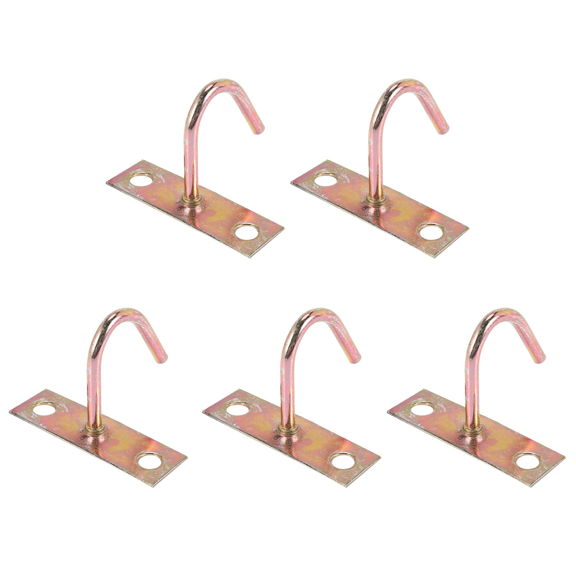 5X Fan Fixture Metal J Shaped Ceiling Mount Hook Hanger 80mm Height
