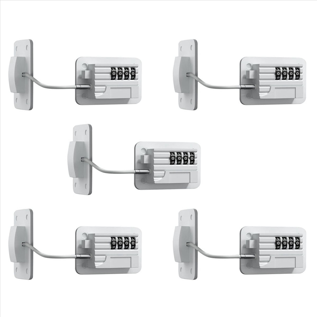 5X Fridge Lock 4-Digit Combination Lock for Refrigerators, Freezers and ...