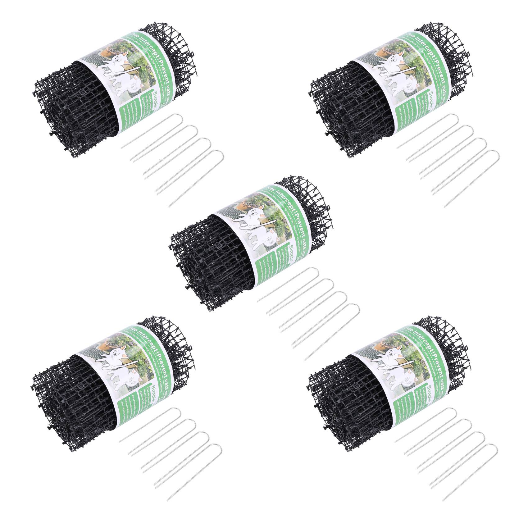 5X Garden Cat Scat Mat Cats and Dogs Repellent Mat Plastic Spike