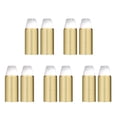 thumbnail image 1 of 5X Golden Plastic Cups 9 Oz Disposable Cup Plastic Wine Glass Cups Transparent Plastic Cup for Parties, 1 of 6