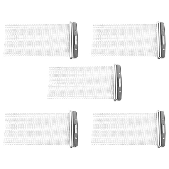 5X Half Design Steel Snare Wire Drum Spring for Children Snare Cajon Box Drums 30 Strand,5 x Snare Wire,Silver