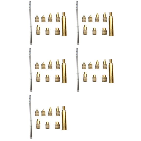 5X Heat Insert Nut Iron Tip T12 Soldering Iron Tip Insert Internal Thread Tip M2-M8 Brass Hot Nut Insertion Kit