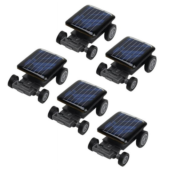 5X High Quality Smallest Mini Car Solar Power Toy Car Educational Gadget Children Kid's Toys Solar Power Toy Black