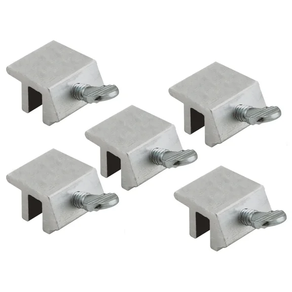 5X High Security Quick Installation Aluminum Sliding Screw Window Lock Silver