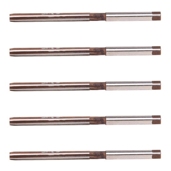 5X High Speed Steel Straight Shank 5mm 6-Flute Hand Reamer 3.3" Length