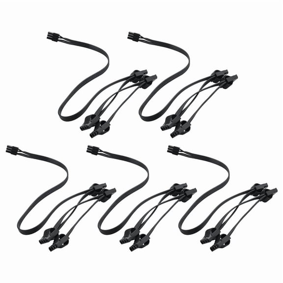 5X IDE 4Pin Modular Power Supply Cable for RM1000X RM550X 650X 750X 850X 6Pin to 4 IDE Cable,5 x 6Pin to 4 IDE cable,black