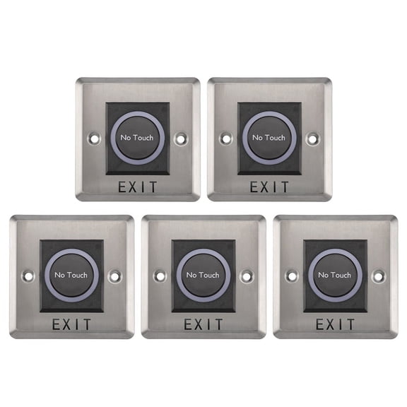 5X Infrared Sensor Switch No Contact Contactless Switches Door Release Exit Button with LED Indication