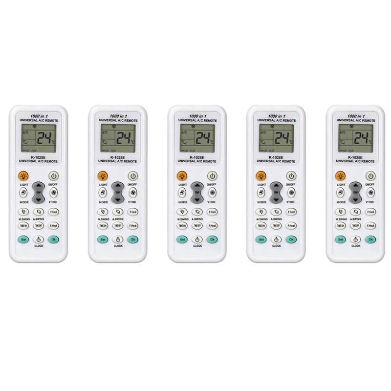 5X K1028E 1000 in 1 Universal Remote Control LCD Controller for Air ...