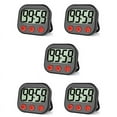 thumbnail image 1 of 5X Kitchen , Digital Visual Magnetic Clock Stopwatch Countdown , LCD Screen Display for Cooking, 1 of 7