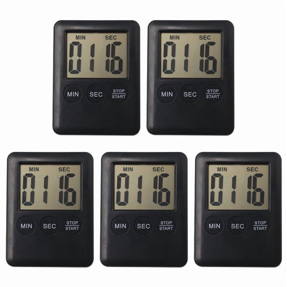 5X Kitchen Timer, Timer with Egg and Magnet