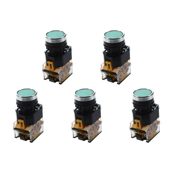 5X LA38-11/203 Push Button Momentary Heavy Duty Switch Green