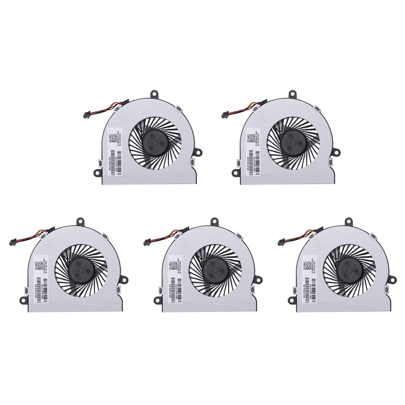 5X Laptop Cpu Cooling Fan for Notebook 15-Ac 15-A 15-Af 250 G4 15-Ac121Tx 15-Ac121Dx Notebook Cooler Radiator,5 * CPU Cooling Fan,silver & black