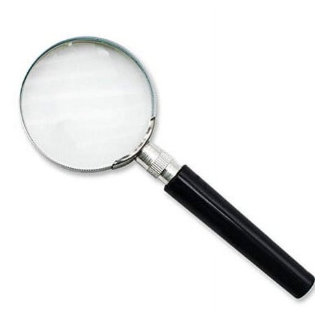 5X Magnification Handheld Magnifier Magnifying Glass Handle 50mm 2inch US
