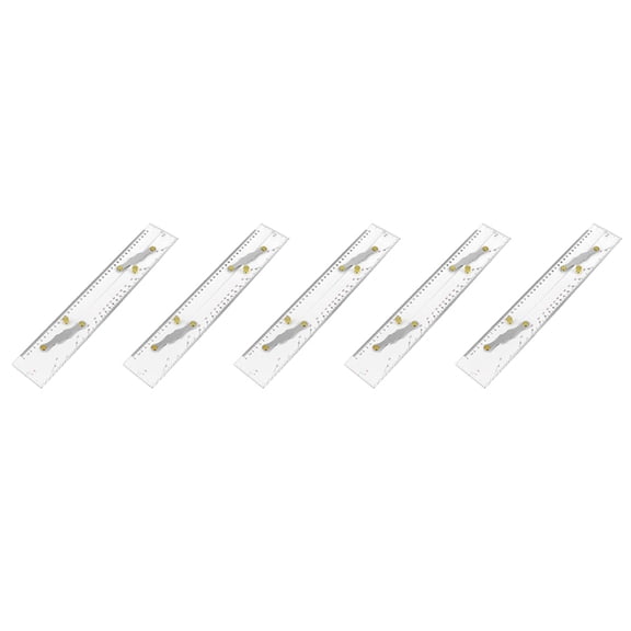 5X Marine Parallel Ruler Clear Scales,Mapping Points to Pull Parallel Ruler 450MM,Nautical Charts Parallel Ruler