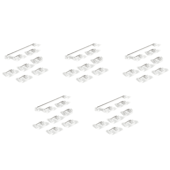 5X Mechanical Keyboard Cherry Mx Switch Pcb Mounted Cherry Clear Transparent Case 6.25U Modifier Key Stabiliser