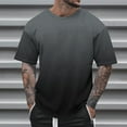 thumbnail image 1 of 5X Mens T Shirts Big and Tall S-5X Plus Size Short Sleeve Crewneck T-Shirts Relaxed Pullover Gradient Printed Breathable Workout Tees Tops, 1 of 5