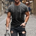 thumbnail image 1 of 5X Mens T Shirts Big & Tall M-5XL Plus Size Short Sleeve Tees Shirt Crewneck Pullover Gradient Printed Casual Slim Basic Tshirts Tops, 1 of 5