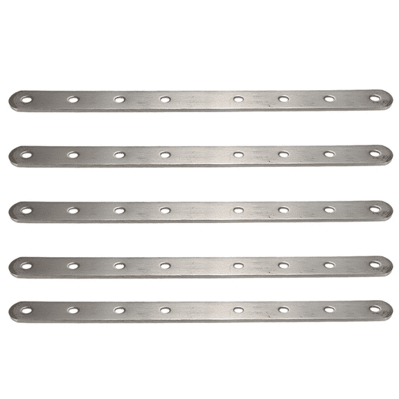 5X Metal 8 Holes Flat Straight Design Corner Brace Angle Bracket 250mm