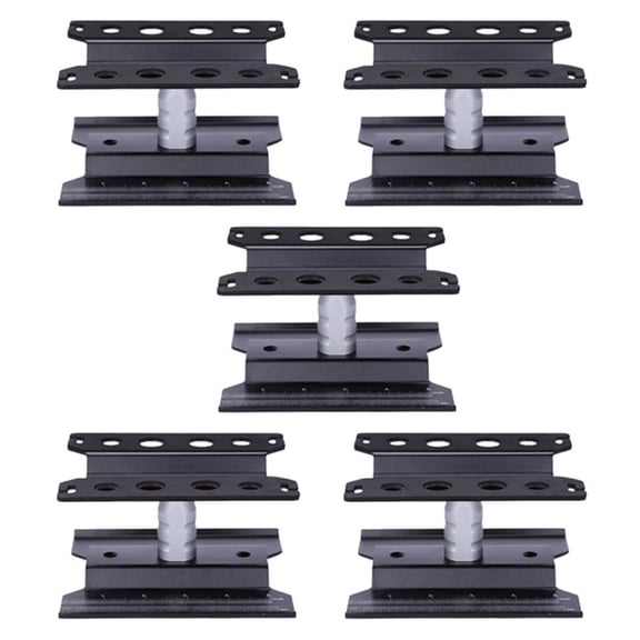 5X Metal RC Car Workstation Work Stand Repair 360 Degree Rotation for 1/8 1/10 1/12 1/16 Scale Models,Black