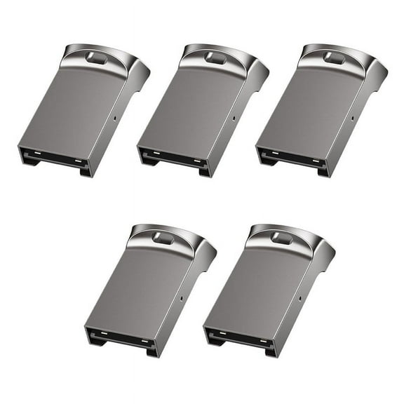 5X Mini TF Card Reader USB Computer Card Reader TF Card Memory Reader Adapter with LED Indicator for Computer Car Audio,5 x Card Reader,Silver