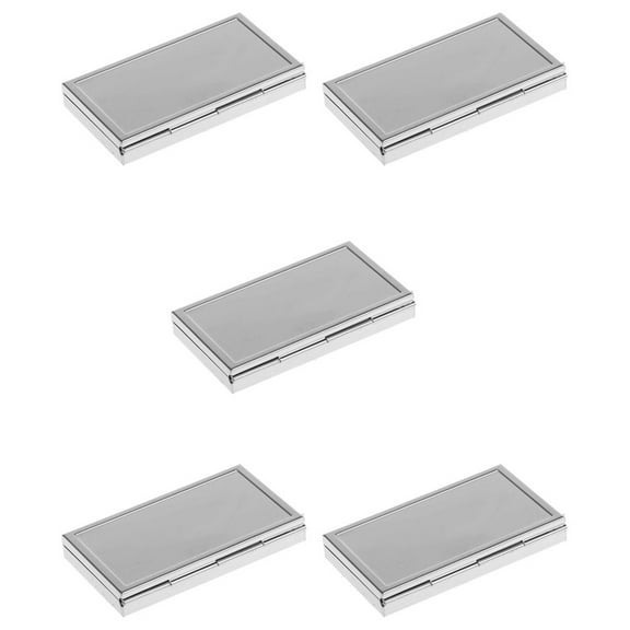 5X Mini Travel Metal Pill Box Medicine Organizer Container Tray Box Case Storage 3 Slot