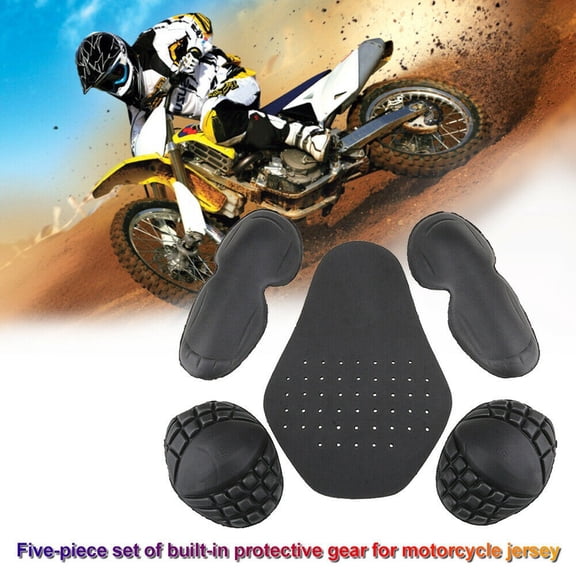 5X Motorcycle Bike Riding Jacket Back Elbow Shoulder Armour Insert Back Protector Knee Shoulder Jacket Professional Protection