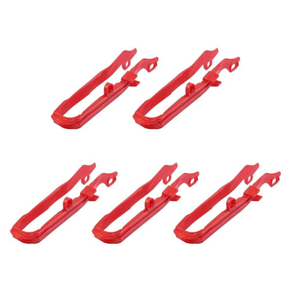 5X Motorcycle Dirt Bike Off Road Chain Slider Guide for Crf250 Crf250R Crf450R,5 x Guide chain,red