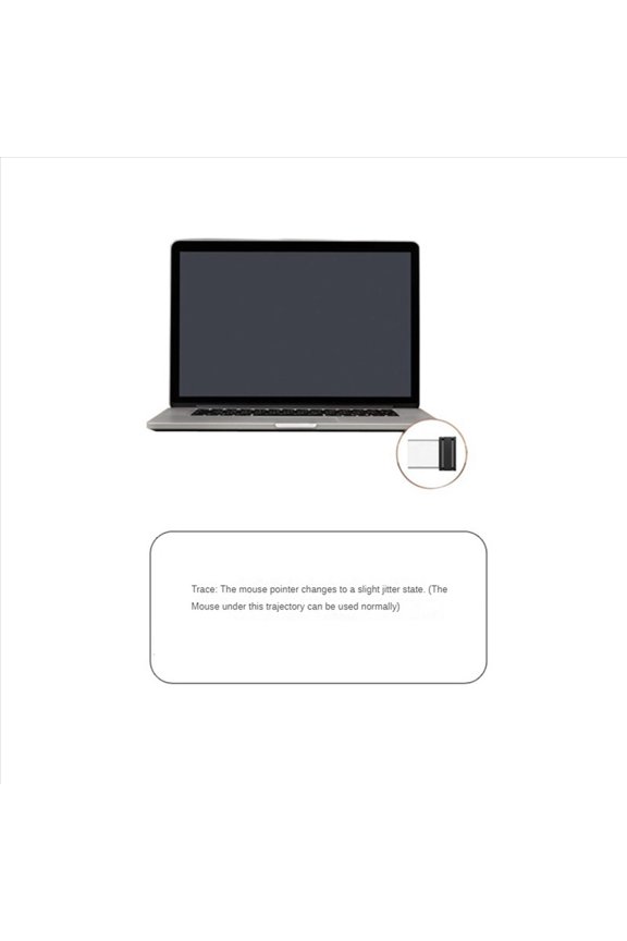 5X Mouse Jigglers Mover Undetectable Automatic USB Port Shaker Wiggler for Laptop Keeps Computer Awake Mouse Movement