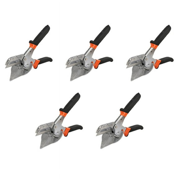 5X Multifunction Angle Trunking Scissors Manganese Pipe Cutter Angle Shears Automatic Wire Cutting Duct Trim,5 x Trunking Scissors,black