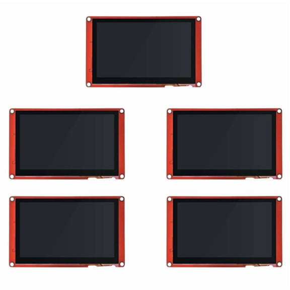 5X NX4827P043-011R 4.3 Inch LCD-TFT HMI Display Module Intelligent Series RGB 65K Color Capacitive Touch Panel,5 x Smart capacitive screen