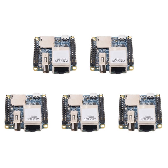 5X NanoPi NEO Open Source Allwinner H3 Development Board Super for Raspberry Pie Quad-Core -A7 DDR3 RAM 512MB,5 x NanoPi-NEO H3 Development Board,blue