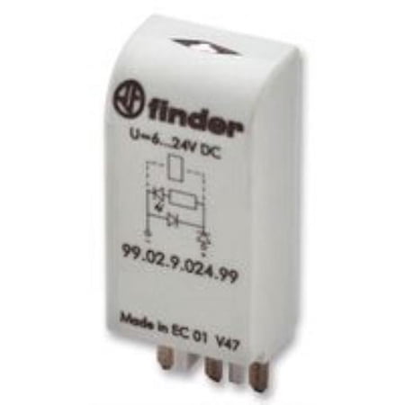 5X No.08X7370 Finder 99.02.9.024.99 Led Indicator & Diode Module For 6-24v Dc