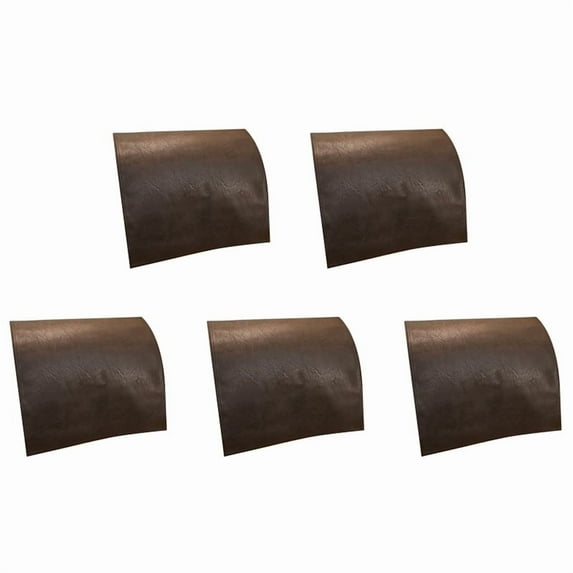 5X Non-Slip Faux Leather Headrest Protector for Recliner Chair,Headrest Cover Coffee Color