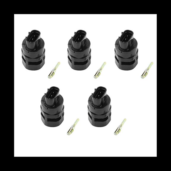 5X Odometer Sensor Car Speed Sensor for Qingling Cars 8971297040,5 x sensor 5 x Screw,black