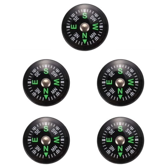 5X Oil Filled Button Compass - Ultra Compact 20mm - Mini SAS Survival