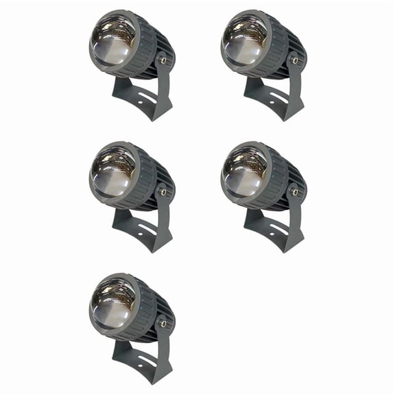 5X Outdoor LED Garden Wall Spotlights 10W Landscape Lighting AC220V IP65 Waterproof One Beam Spotlight Warm White
