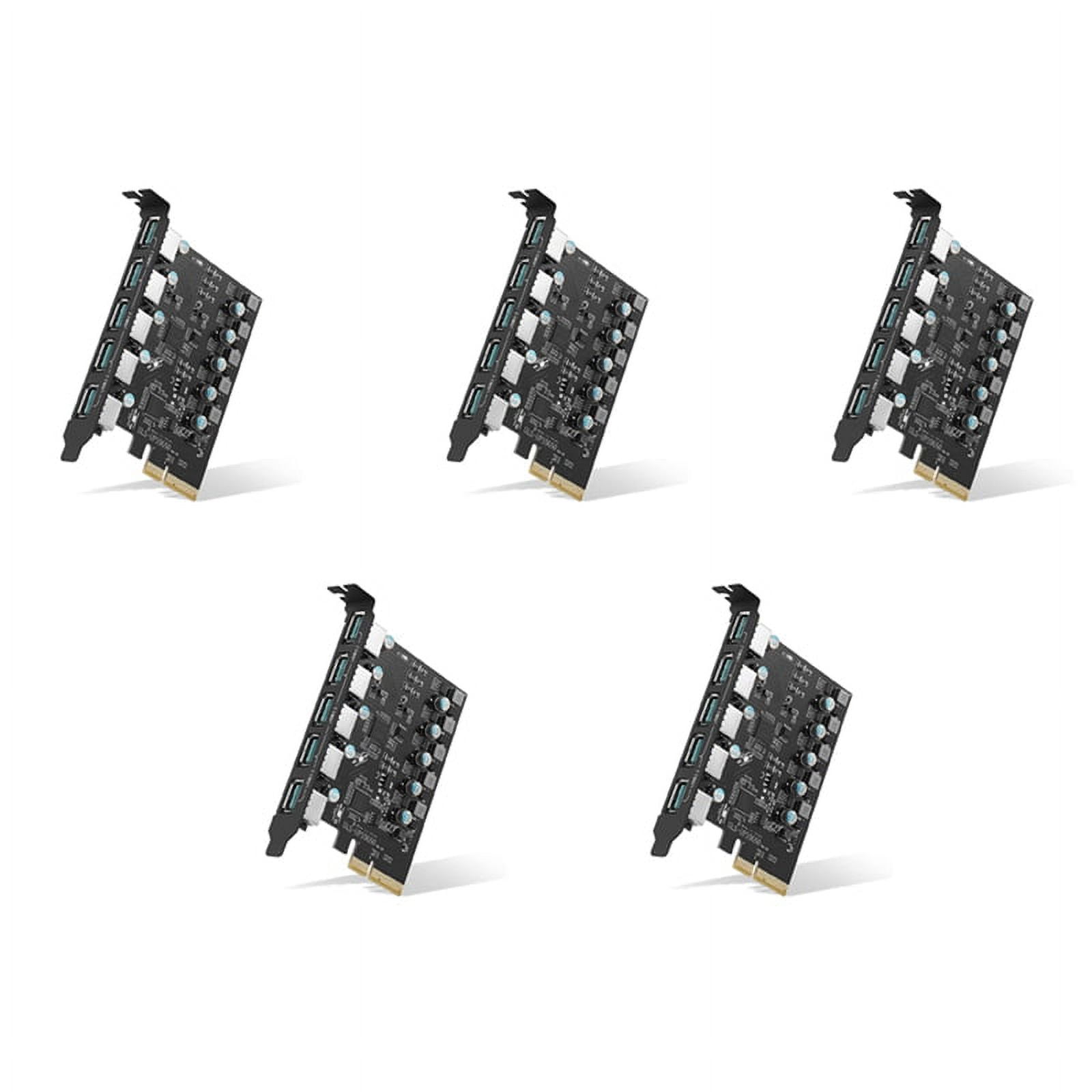 5x pci e to usb 3 2 card 5 port expansion card pcie usb motherboard