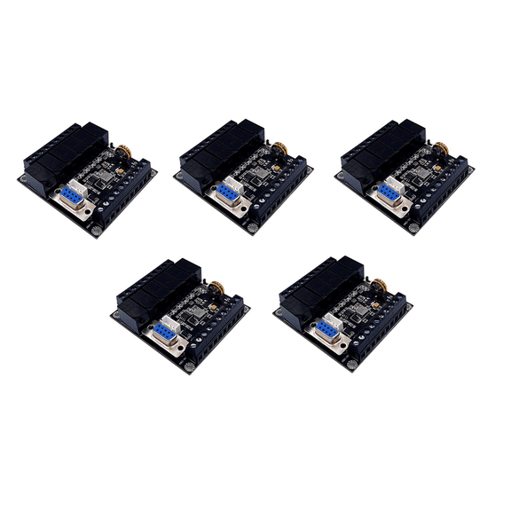 5X PLC Industrial Control Board FX1N-14MR Relay Module Editable Controller