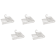 thumbnail image 1 of 5X Pants Hangers 5 Layers Multi Functional Pants Rack Non-Slip Clothes Closet Storage Organizer for Pants Skirts Scarf, 1 of 1