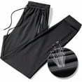 thumbnail image 1 of 5X Pants for Men Big & Tall S-5X Plus Size Lightweight Jogging Pant with Zip Pockets Drawstring Elastic Waist Tapered Leg Running Trousers, 1 of 4