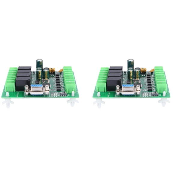 5X Plc Fx1N-10Mr Industrial Control Board Plc Smart Home Controller Programmable,5 x Relay module,Green