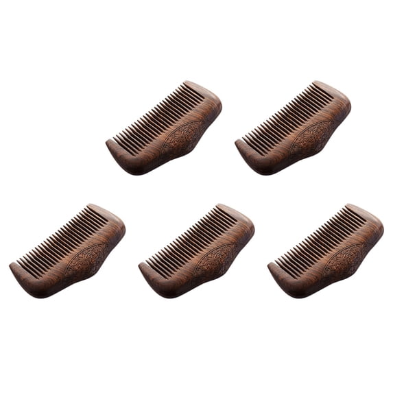 Super Comb 5X Pocket Comb Sandalwood Super Narrow Dent Wood Combs Static Lice ...