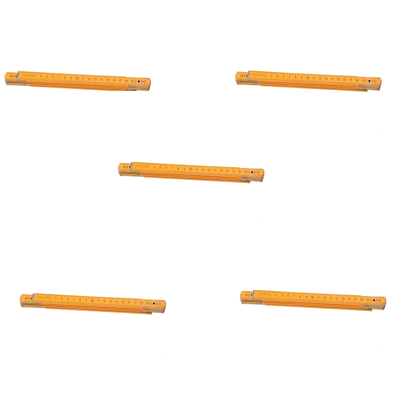 5X Portable Carpenter Wooden Folding Ruler 100cm/39inch