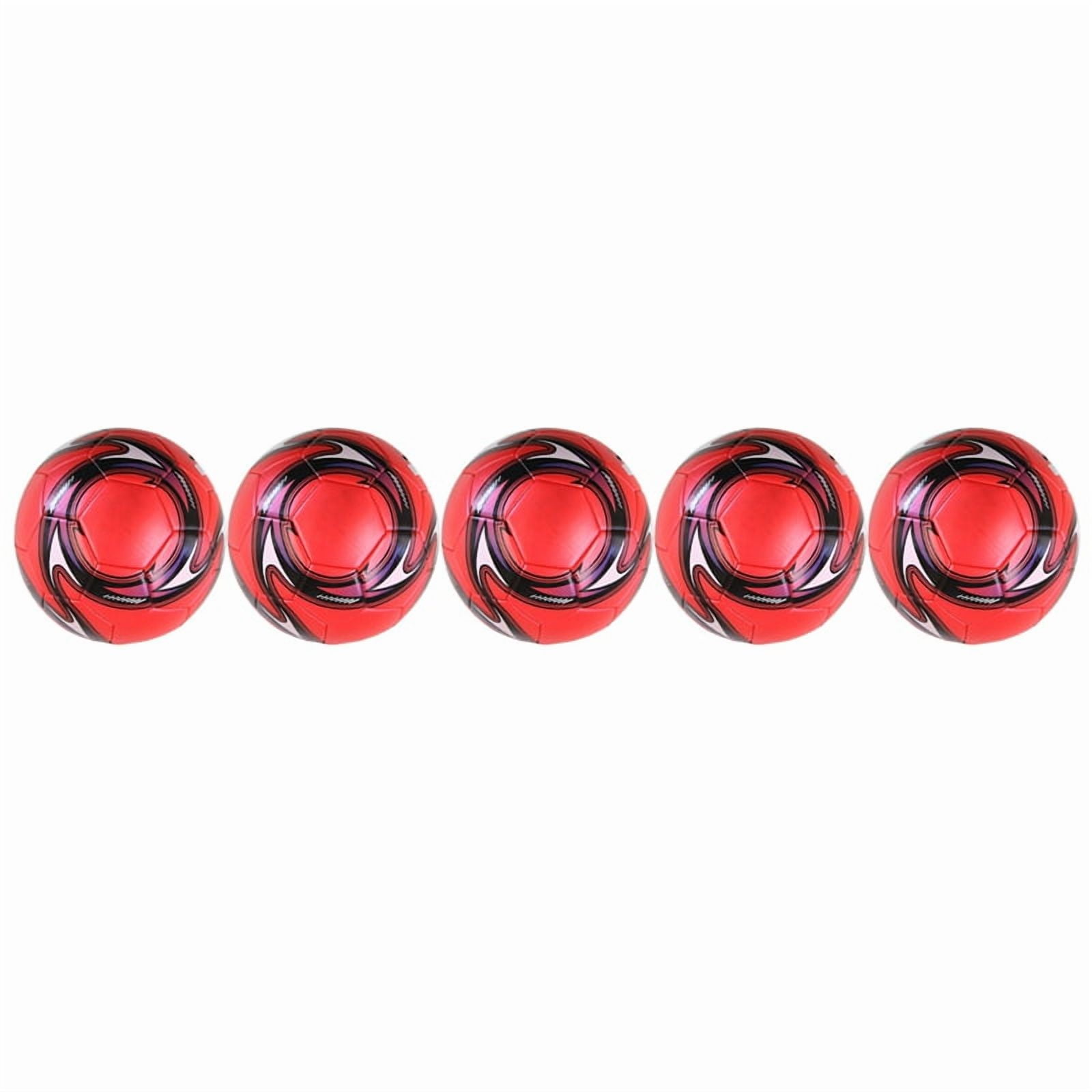 5X Professional Soccer Size 5 Official Soccer Training Football Competition Outdoor Football Red