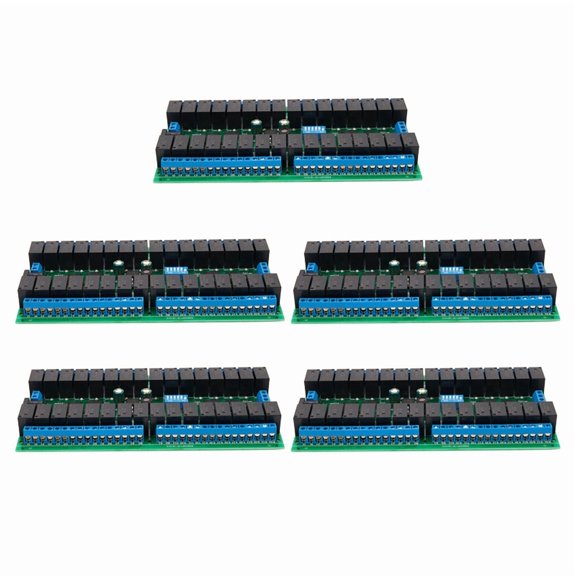 5X R421C32 DC12V 32 Channels Modbus RTU RS485 Bus Relay Module UART Serial Port Board