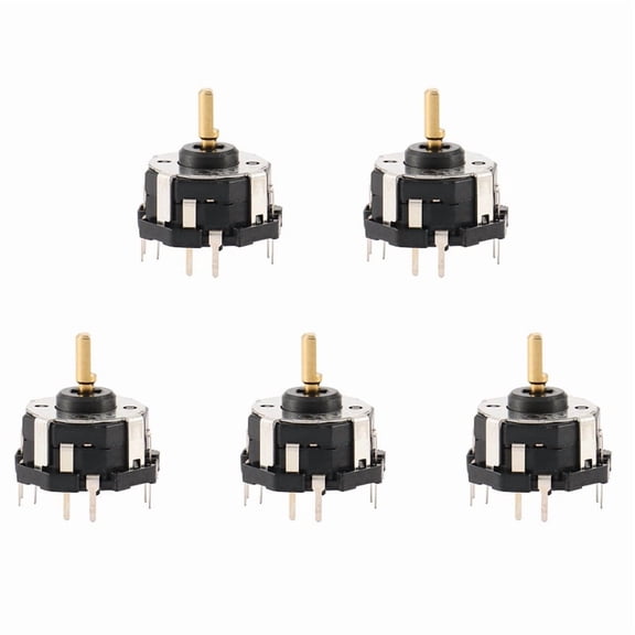 5X RKJXT1F42001 4-Way Switch Car Navigation Encoder Key Rocker Switch with Push Switch Encoder,5 x RKJXT1F42001 switch,Black