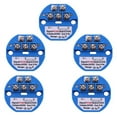 thumbnail image 1 of 5X RTD PT100 Temperature Transmitter DC24V Minus 50 - 100 Degree Output 0-10V, 1 of 8