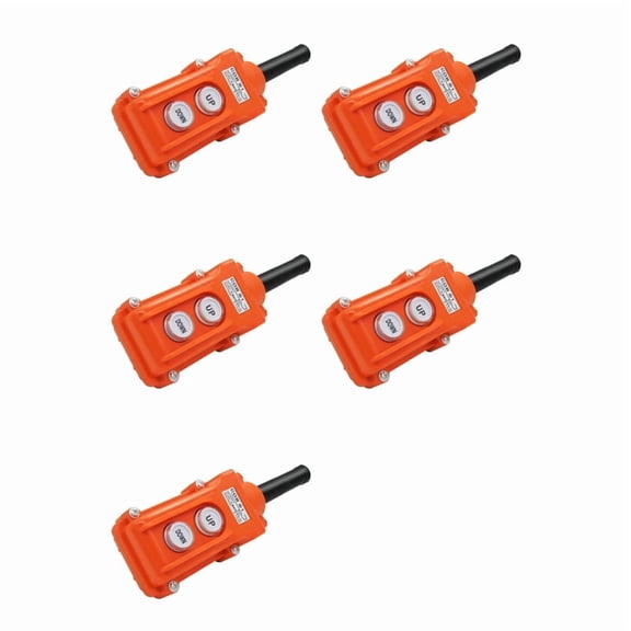 5X Rain Proof Up-Down Switch Control Station Crane Pendant Hoist Push Button Switch Momentary COB61-UP-DOWN