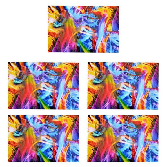 5X Rainbow Flames Hydrographic Film Water Transfer Printing Film Hydro Dip Film 50cmX100cm